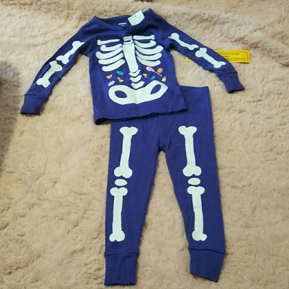 infant skeleton pajamas